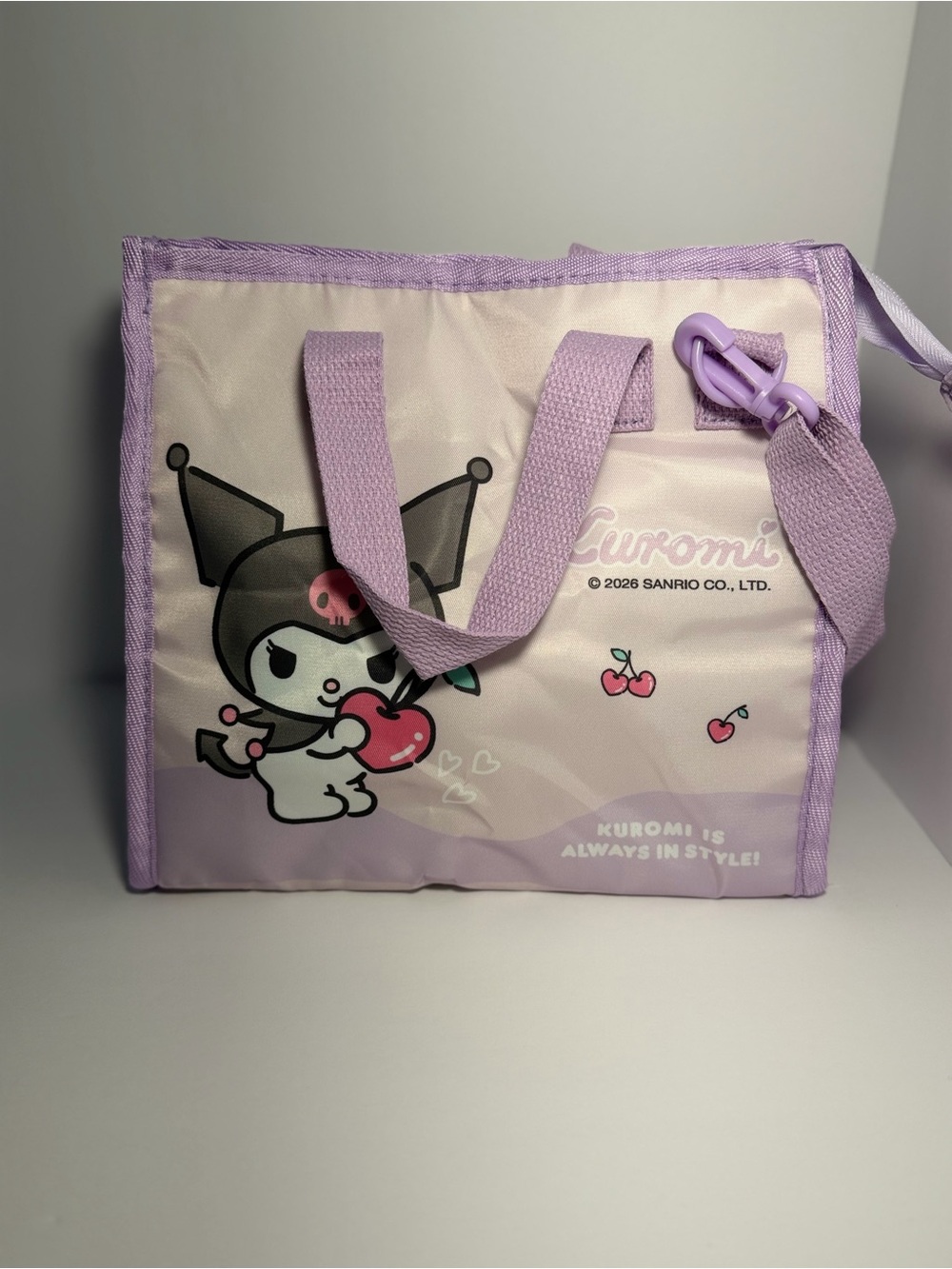 Sanrio Kuromi Lavender Lunch Tote Bag